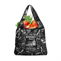 Whisky Neat Grocery Bag Vintage Bold Statement Design