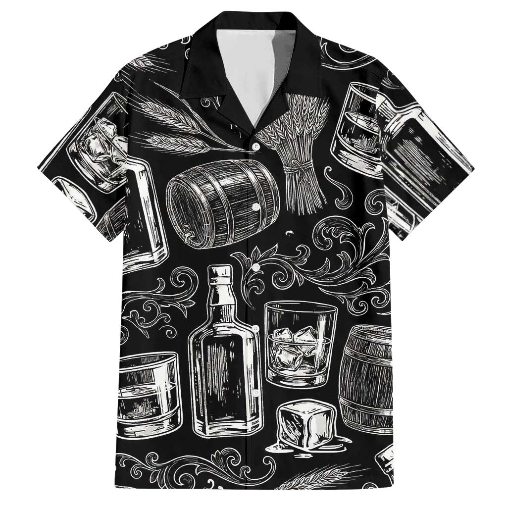 Whisky Neat Hawaiian Shirt Vintage Bold Statement Design