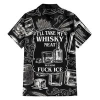 Whisky Neat Hawaiian Shirt Vintage Bold Statement Design