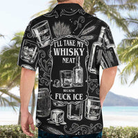 Whisky Neat Hawaiian Shirt Vintage Bold Statement Design