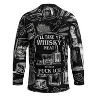 Whisky Neat Hockey Jersey Vintage Bold Statement Design