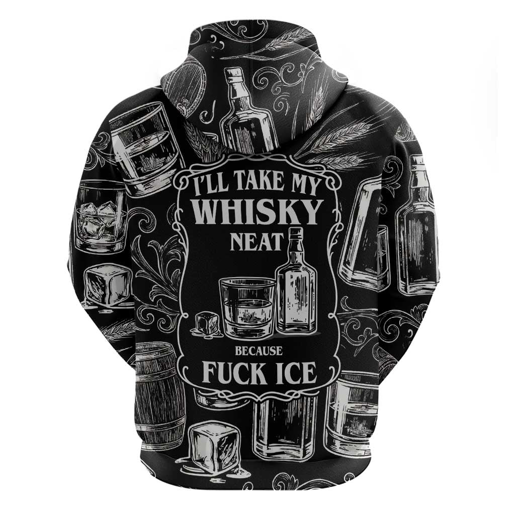 Whisky Neat Hoodie Vintage Bold Statement Design