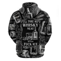 Whisky Neat Hoodie Vintage Bold Statement Design