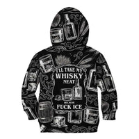 Whisky Neat Kid Hoodie Vintage Bold Statement Design