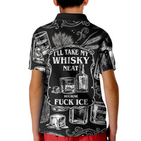 Whisky Neat Kid Polo Shirt Vintage Bold Statement Design