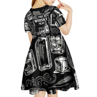 Whisky Neat Kid Short Sleeve Dress Vintage Bold Statement Design