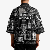 Whisky Neat Kimono Vintage Bold Statement Design