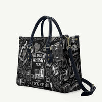 Whisky Neat Leather Bag Vintage Bold Statement Design