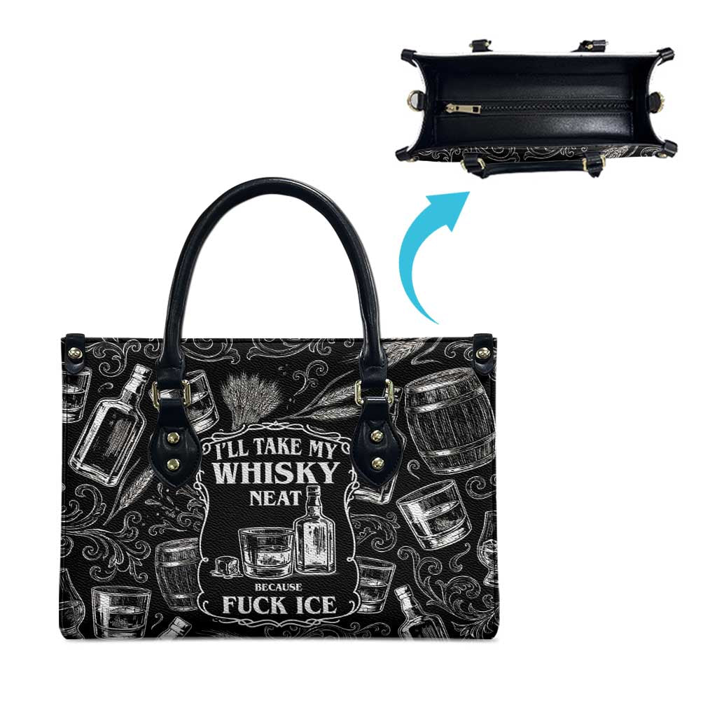 Whisky Neat Leather Bag Vintage Bold Statement Design