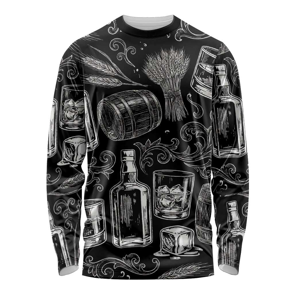 Whisky Neat Long Sleeve Shirt Vintage Bold Statement Design