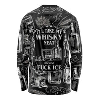 Whisky Neat Long Sleeve Shirt Vintage Bold Statement Design