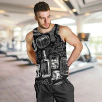Whisky Neat Men Tank Top Vintage Bold Statement Design