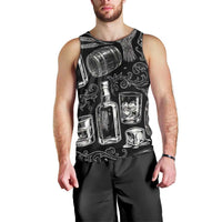 Whisky Neat Men Tank Top Vintage Bold Statement Design