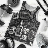 Whisky Neat Men Tank Top Vintage Bold Statement Design