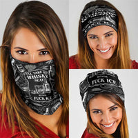 Whisky Neat Neck Gaiter Vintage Bold Statement Design