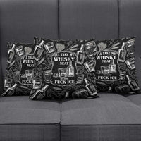 Whisky Neat Pillow Cover Vintage Bold Statement Design