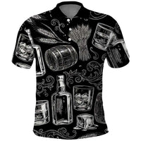 Whisky Neat Polo Shirt Vintage Bold Statement Design