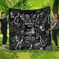 Whisky Neat Quilt Vintage Bold Statement Design