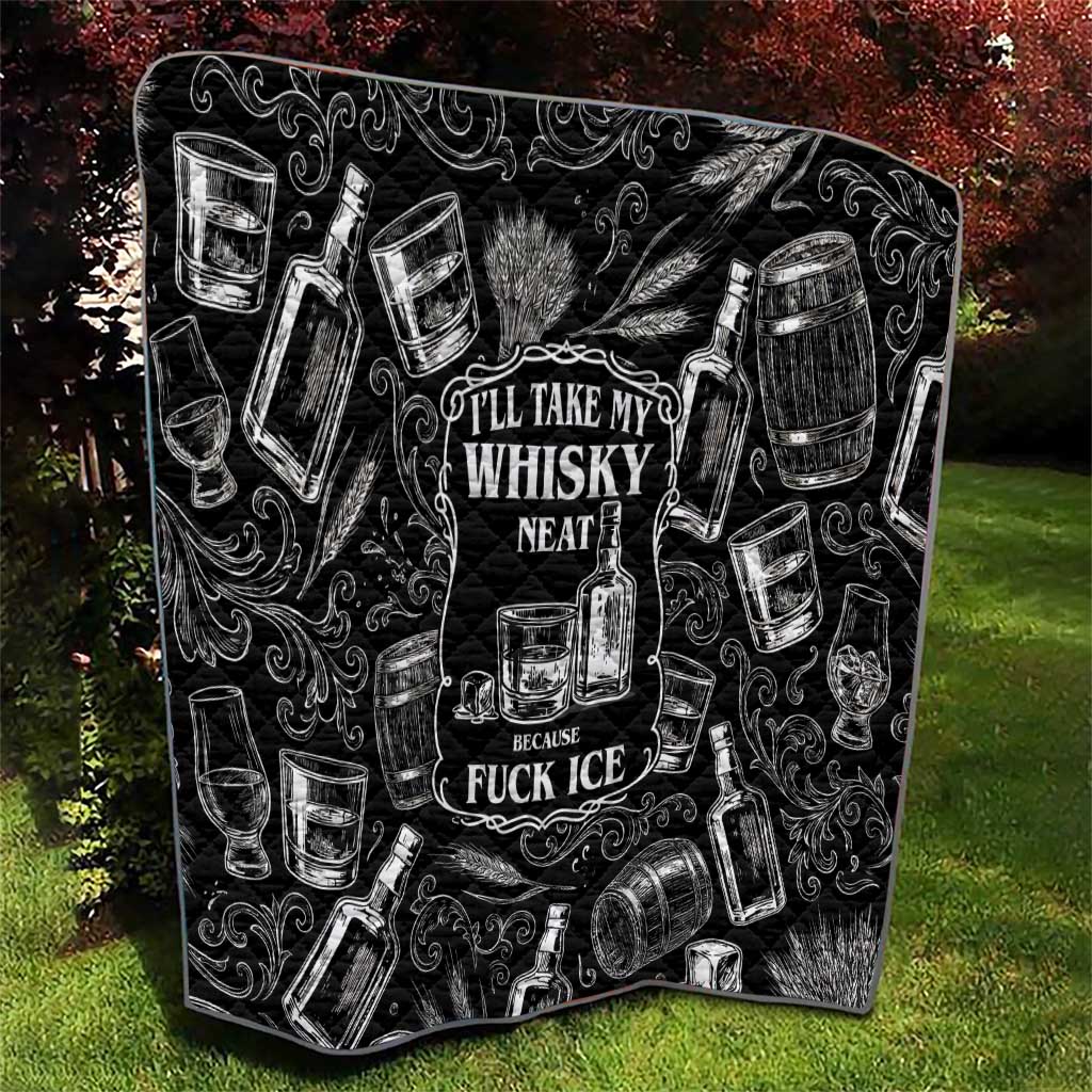 Whisky Neat Quilt Vintage Bold Statement Design