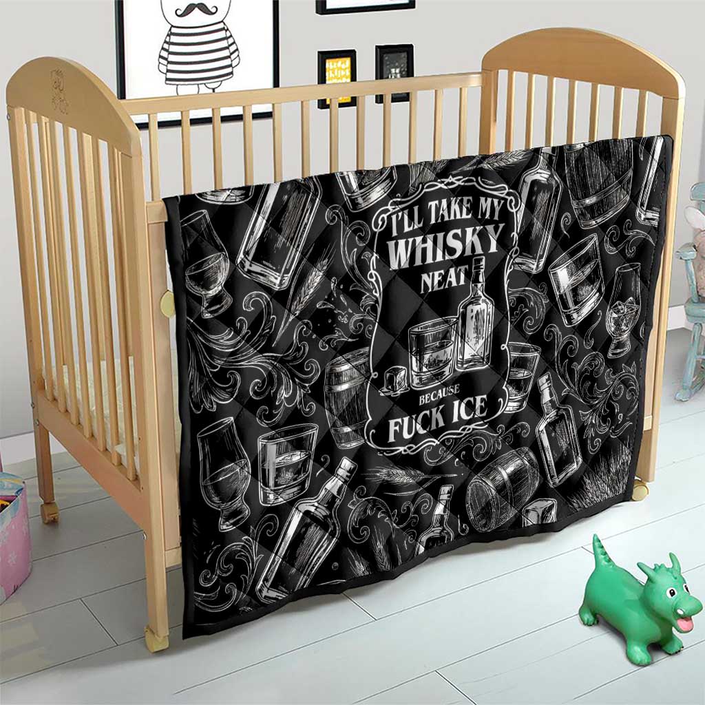 Whisky Neat Quilt Vintage Bold Statement Design