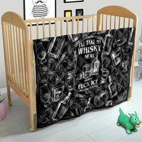 Whisky Neat Quilt Vintage Bold Statement Design