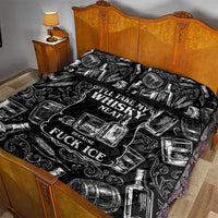 Whisky Neat Quilt Bed Set Vintage Bold Statement Design