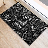Whisky Neat Rubber Doormat Vintage Bold Statement Design