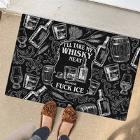 Whisky Neat Rubber Doormat Vintage Bold Statement Design