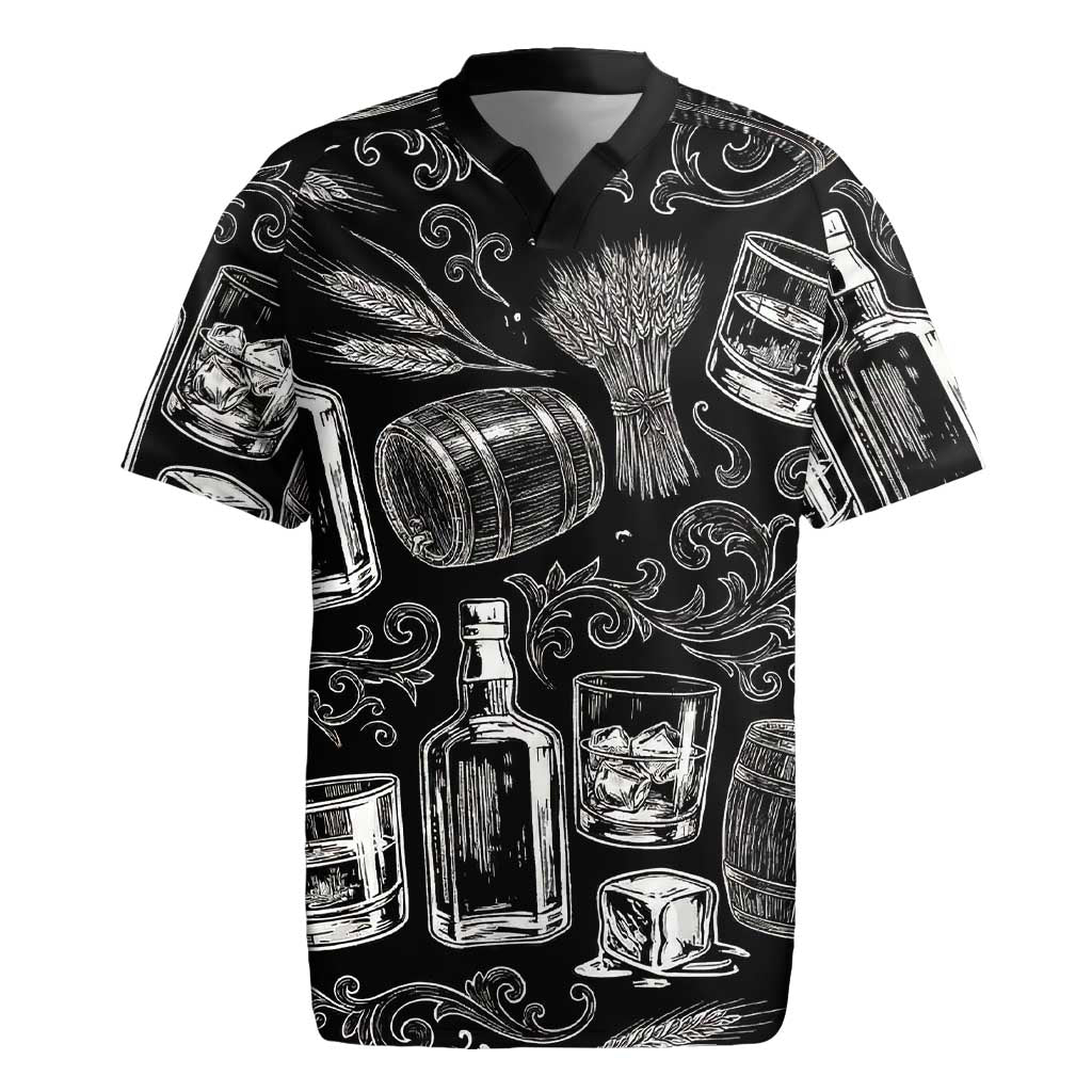 Whisky Neat Rugby Jersey Vintage Bold Statement Design