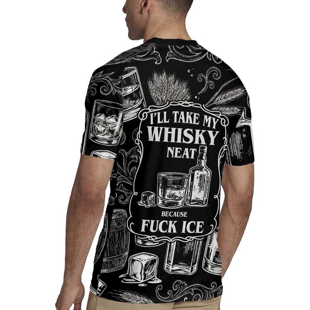 Whisky Neat Rugby Jersey Vintage Bold Statement Design