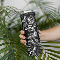 Whisky Neat Skinny Tumbler Vintage Bold Statement Design