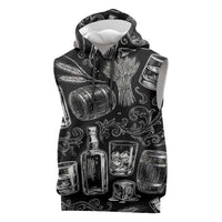 Whisky Neat Sleeveless Hoodie Vintage Bold Statement Design