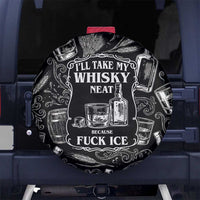 Whisky Neat Spare Tire Cover Vintage Bold Statement Design