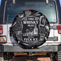 Whisky Neat Spare Tire Cover Vintage Bold Statement Design