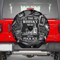 Whisky Neat Spare Tire Cover Vintage Bold Statement Design