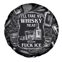 Whisky Neat Spare Tire Cover Vintage Bold Statement Design