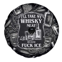 Whisky Neat Spare Tire Cover Vintage Bold Statement Design