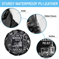 Whisky Neat Spare Tire Cover Vintage Bold Statement Design
