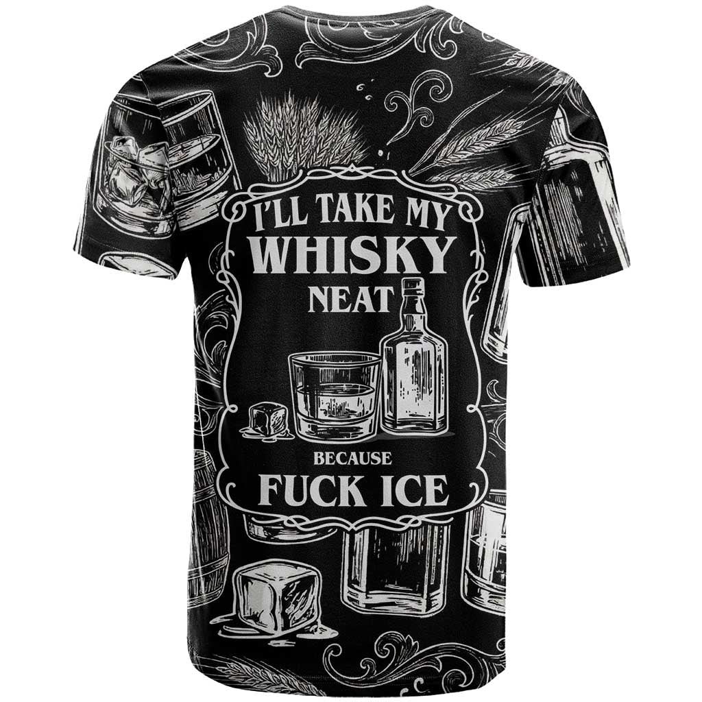 Whisky Neat T Shirt Vintage Bold Statement Design