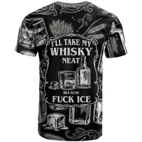 Whisky Neat T Shirt Vintage Bold Statement Design