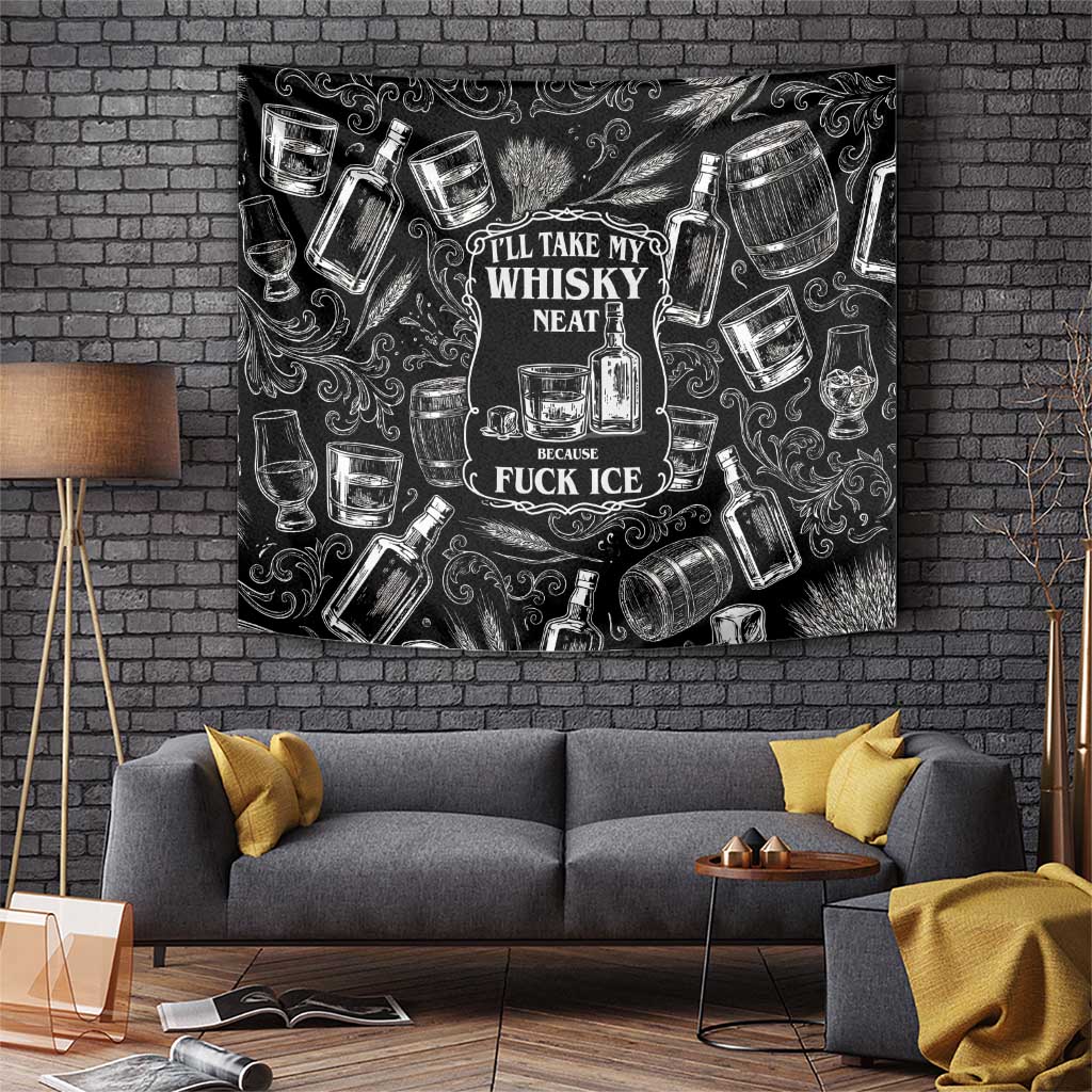 Whisky Neat Tapestry Vintage Bold Statement Design