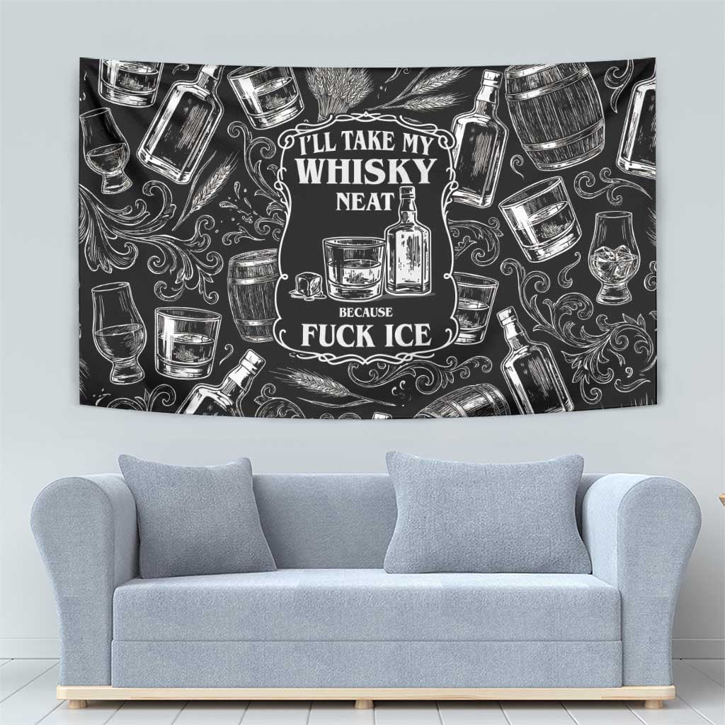 Whisky Neat Tapestry Vintage Bold Statement Design