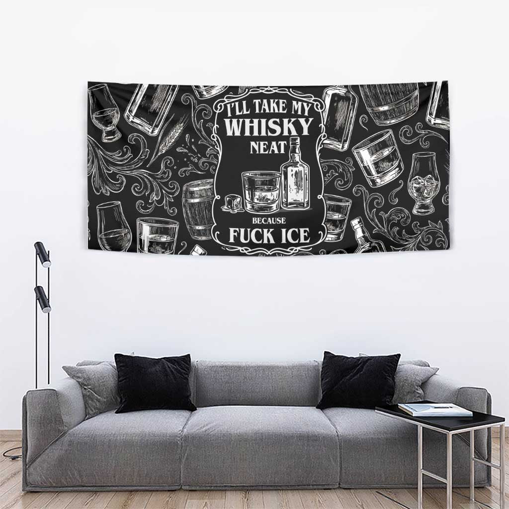 Whisky Neat Tapestry Vintage Bold Statement Design