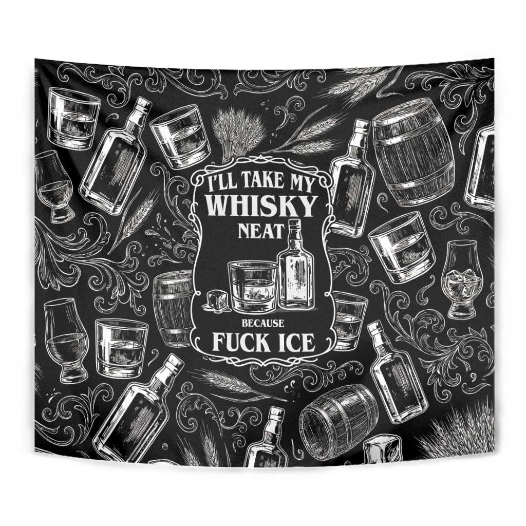 Whisky Neat Tapestry Vintage Bold Statement Design
