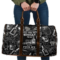 Whisky Neat Travel Bag Vintage Bold Statement Design