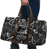 Whisky Neat Travel Bag Vintage Bold Statement Design
