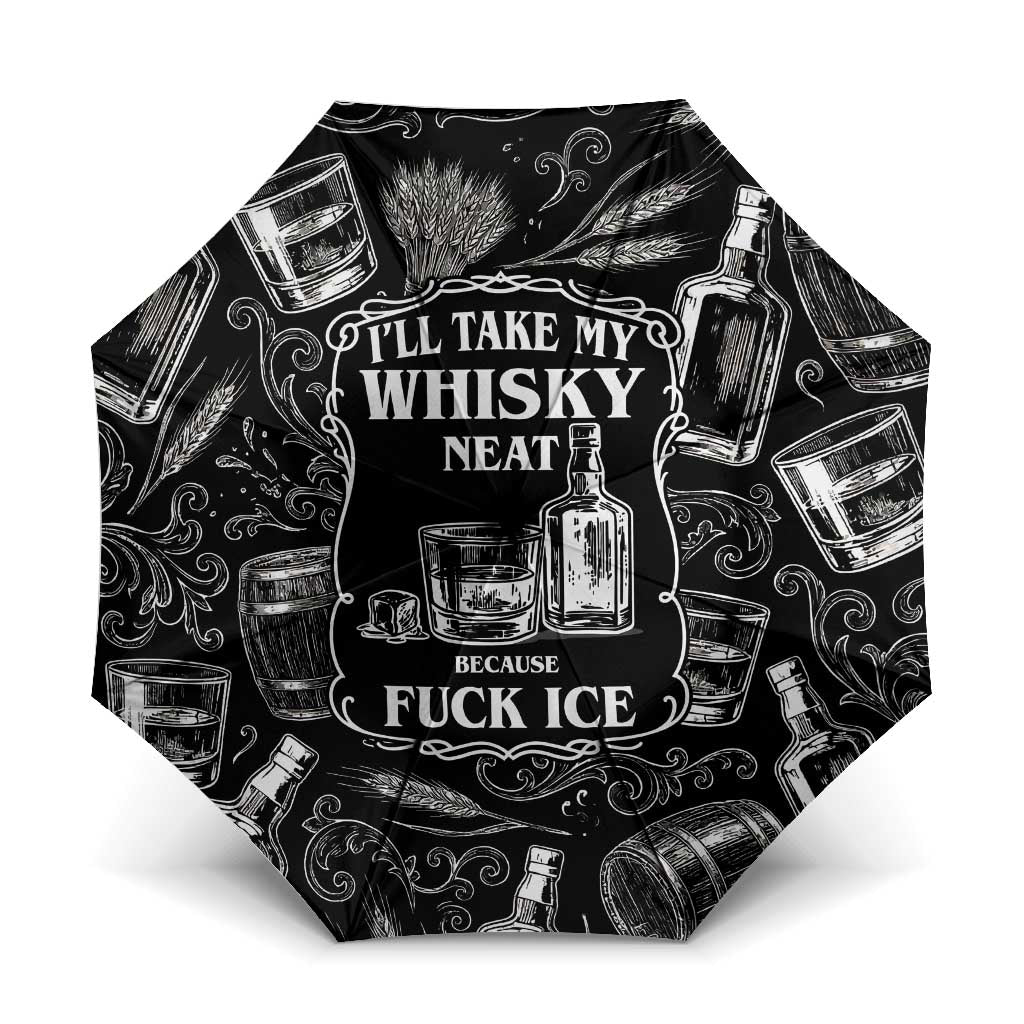 Whisky Neat Umbrella Vintage Bold Statement Design