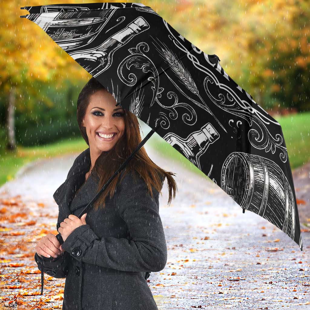 Whisky Neat Umbrella Vintage Bold Statement Design