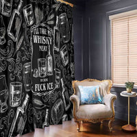 Whisky Neat Window Curtain Vintage Bold Statement Design