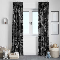Whisky Neat Window Curtain Vintage Bold Statement Design
